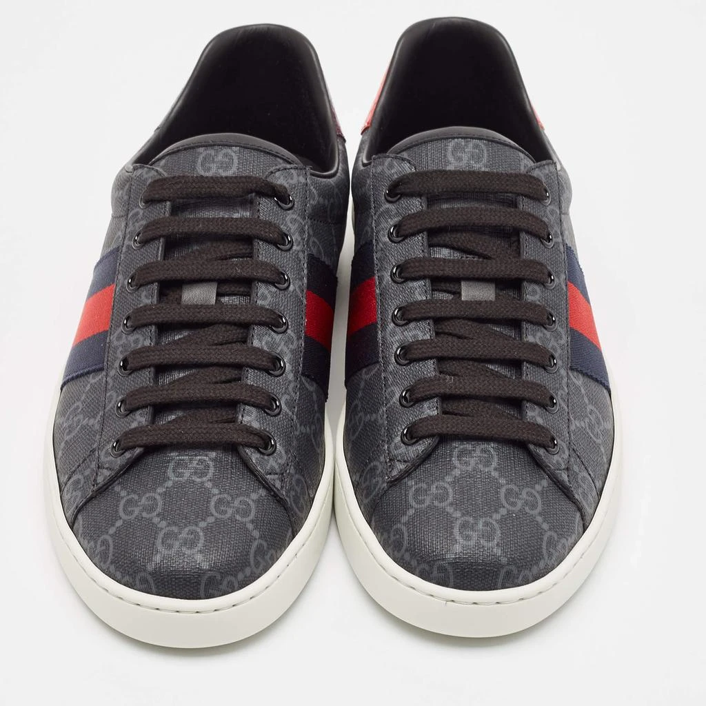 Gucci Gucci Grey Coated GG Canvas Ace Low Top Sneakers Size 42 3