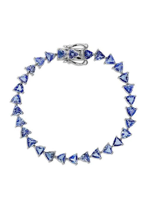 Effy 11.4 ct. t.w. Tanzanite Bracelet in Sterling Silver