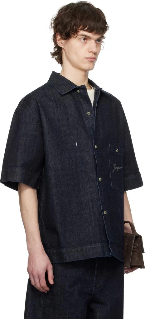 Jacquemus Navy La Croisière 'The Aloe de-Nîmes' Denim Shirt 2