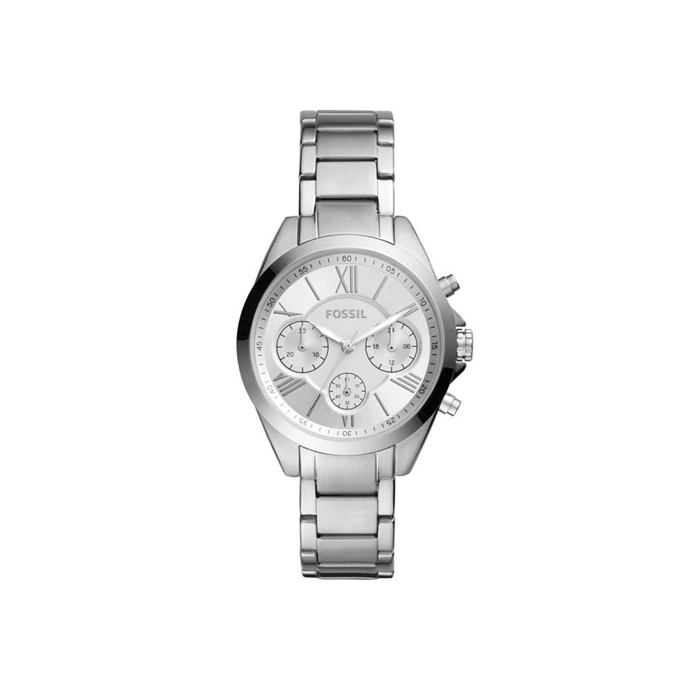 Fossil Women's Modern Courier Chronograph Stainless Steel Silver-Tone Watch 36mm 2