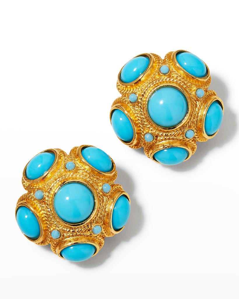 BEN-AMUN Turquoise Ball Earrings