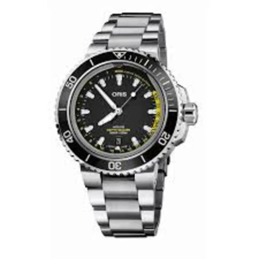 Oris Aquis Depth Gauge Black Dial Steel Men's Watch 01 733 7755 4154-Set MB 1