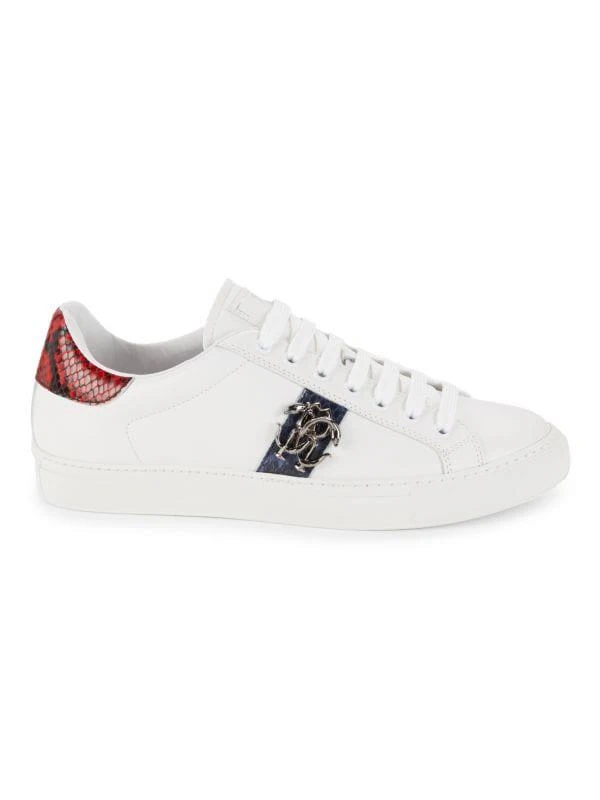 Roberto Cavalli Logo Leather Low Top Sneakers 1