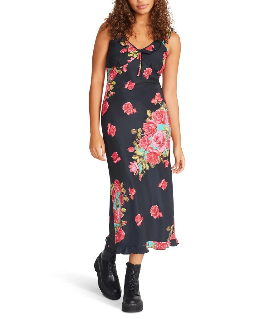 Betsey Johnson Flroal Crepe Midi Dress 1