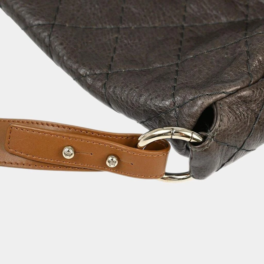 Chanel Chanel Brown Calfskin On-the-Road Handbag 5