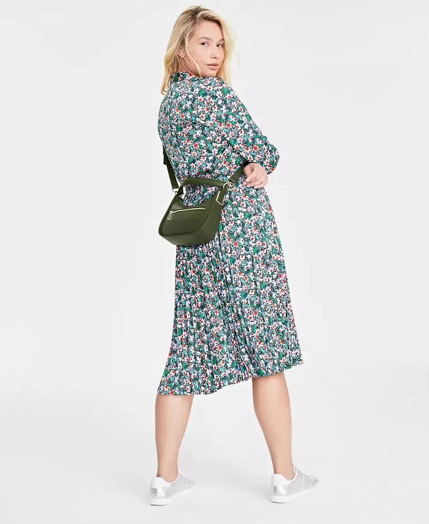 On 34th Women's Long-Sleeve Pleated Shirtdress, Created for Macy's 4