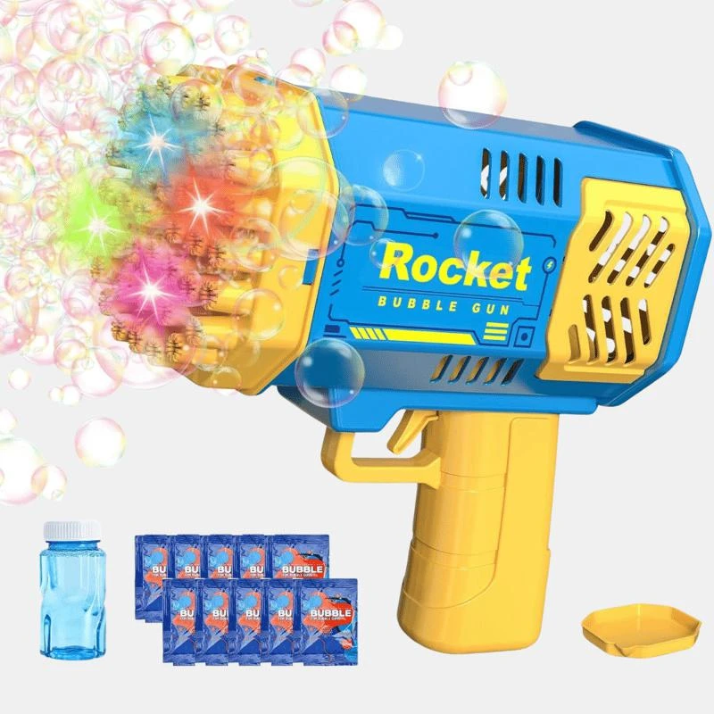 Vigor Bubble Machine Gun Mini Bubble Gun for Toddlers, Bubble Maker Blower Toys with Lights,4000+ Bubbles Per Minute for Boys Girls Bulk 3 Sets STYLE: 3 PACK 1