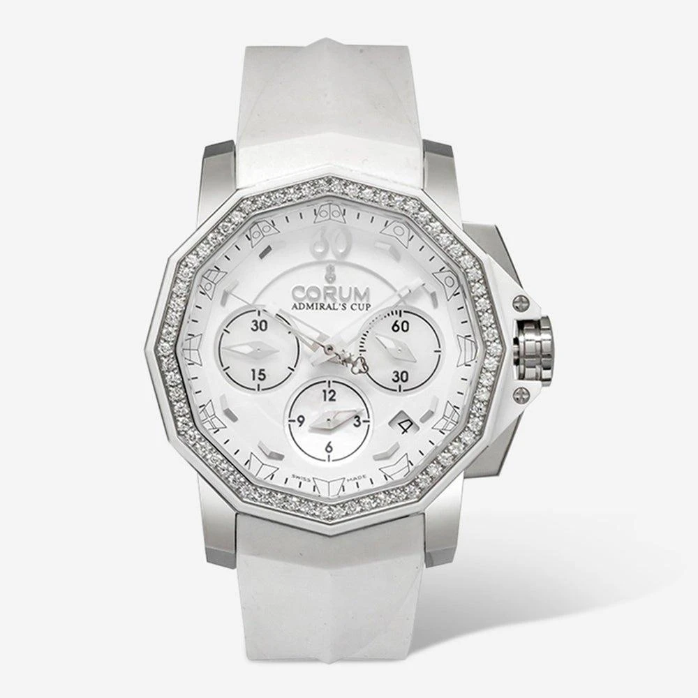 Corum Corum Admiral's Cup Competition 40 Chronograph Stainless Steel Diamond Automatic Watch A984/01022 1