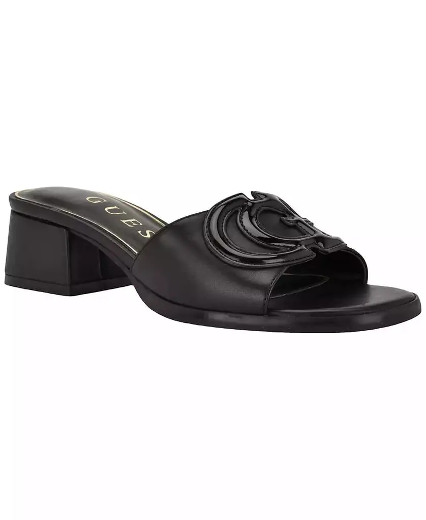 GUESS Women's Cerrina Slip-On Block Heel Sandal
