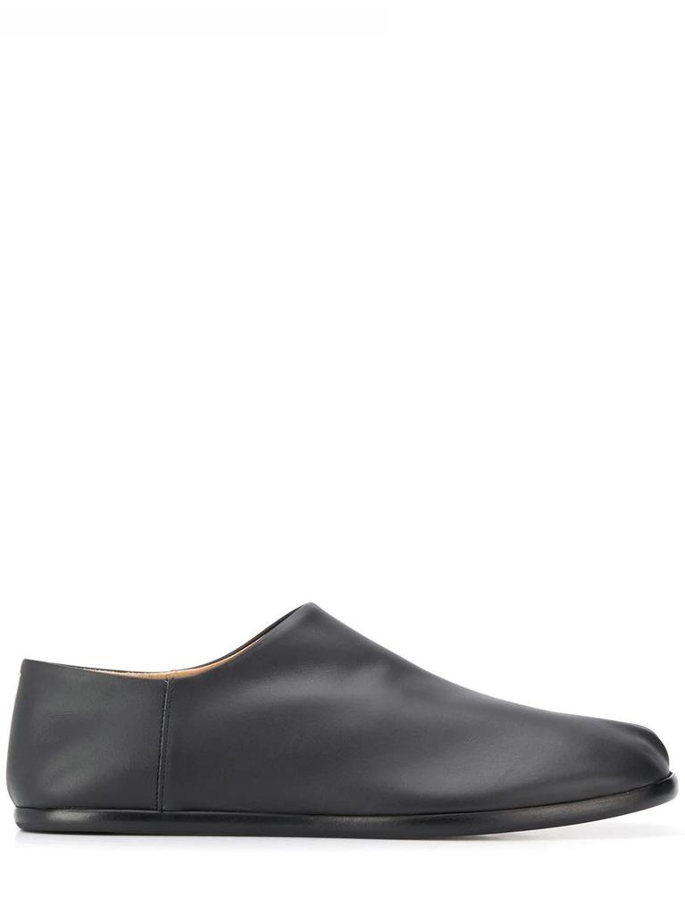NA Tabi black leather Slippers