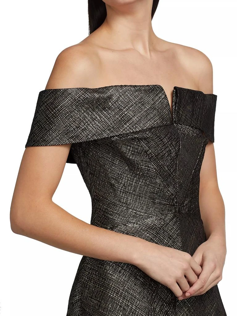 Rene Ruiz Collection Off-The-Shoulder A-Line Gown 6