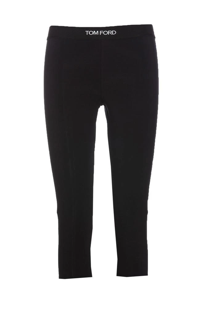Tom Ford Tom Ford Logo-Waistband Stretched Cropped Leggings 1