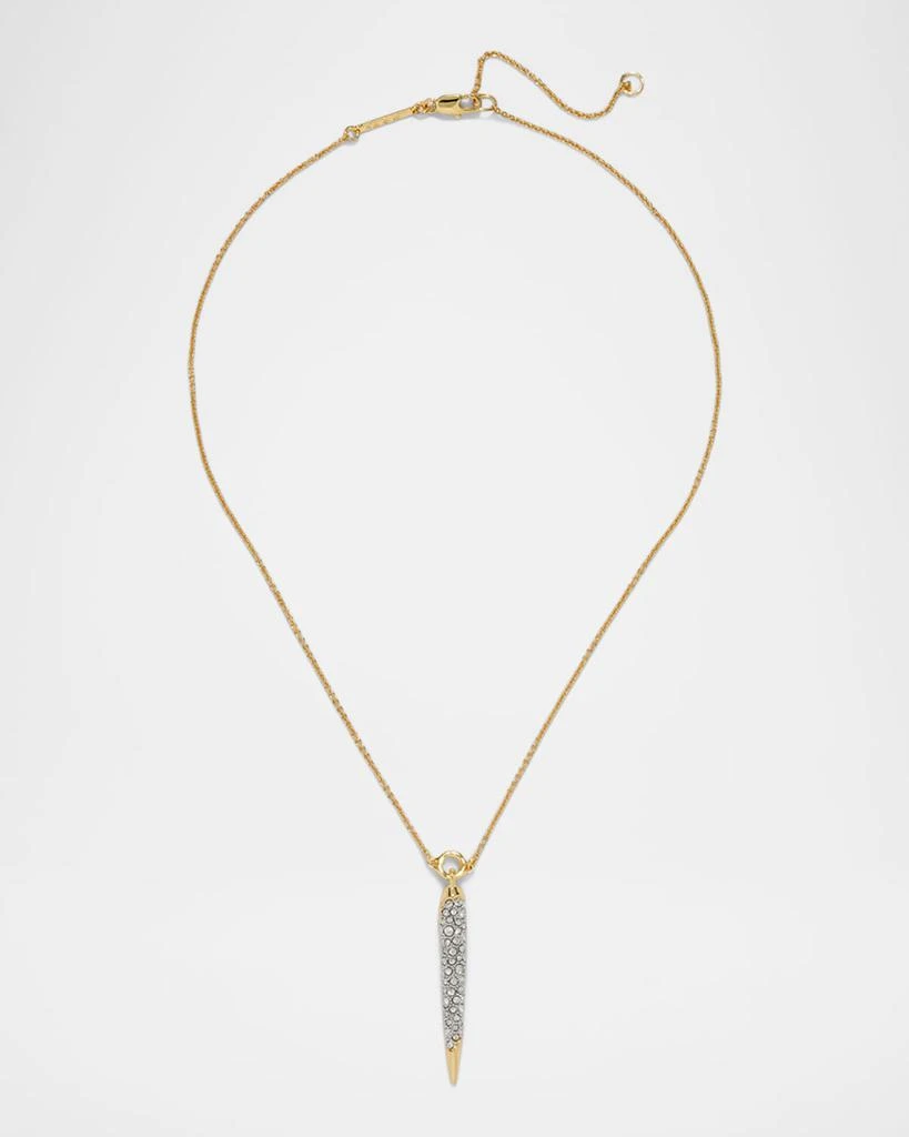 Alexis Bittar Solanales Gold Crystal Spear Necklace