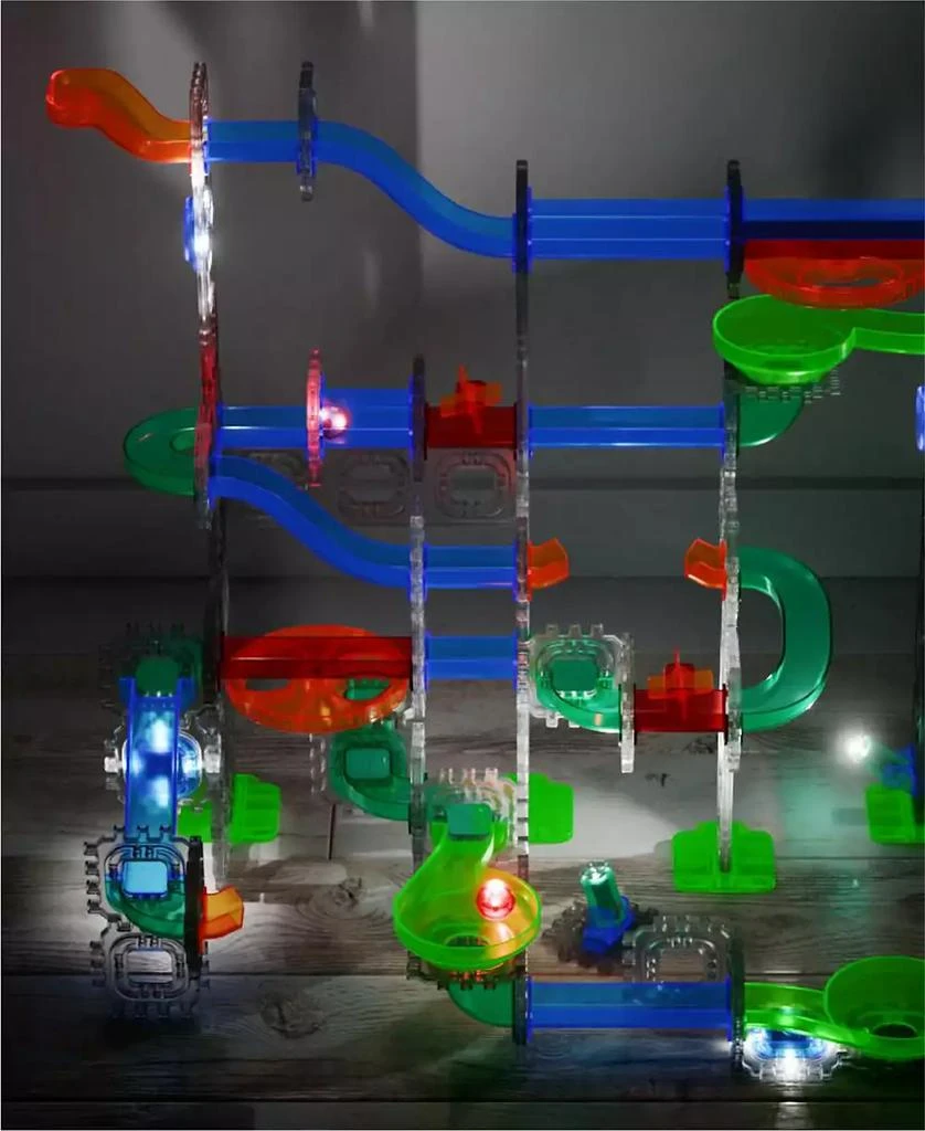 Discovery #MINDBLOWN Glow Roll Marble Run Light-Up Construction Set 2