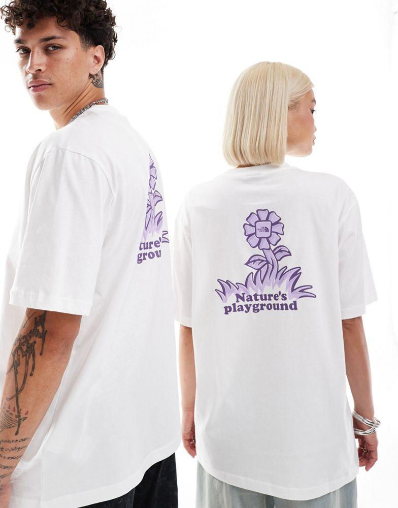 即発★THE NORTH FACE★M FLOWER SS TEE OVERSIZED★NF0A8EAYAEJ The North Face The North Face Flower backprint oversized t