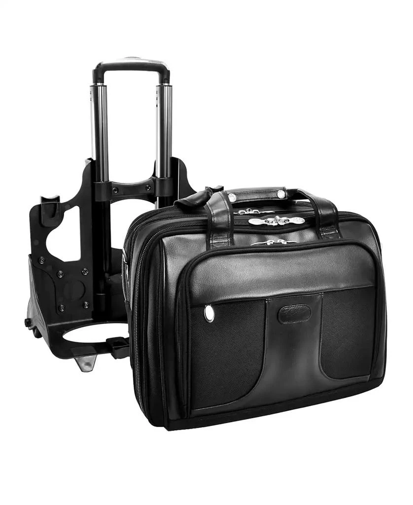 McKlein Chicago, 15" Patented Detachable -Wheeled Laptop Briefcase 10