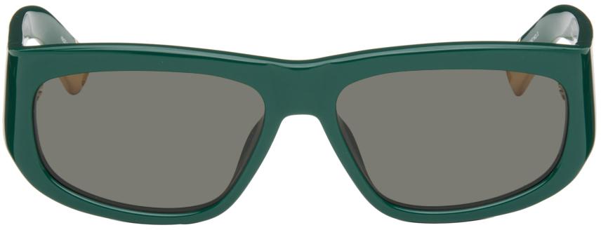 【送料&関税込】Jacquemus Pilota - Green Sunglasses Jacquemus Pilota - Green Sunglasses | italist