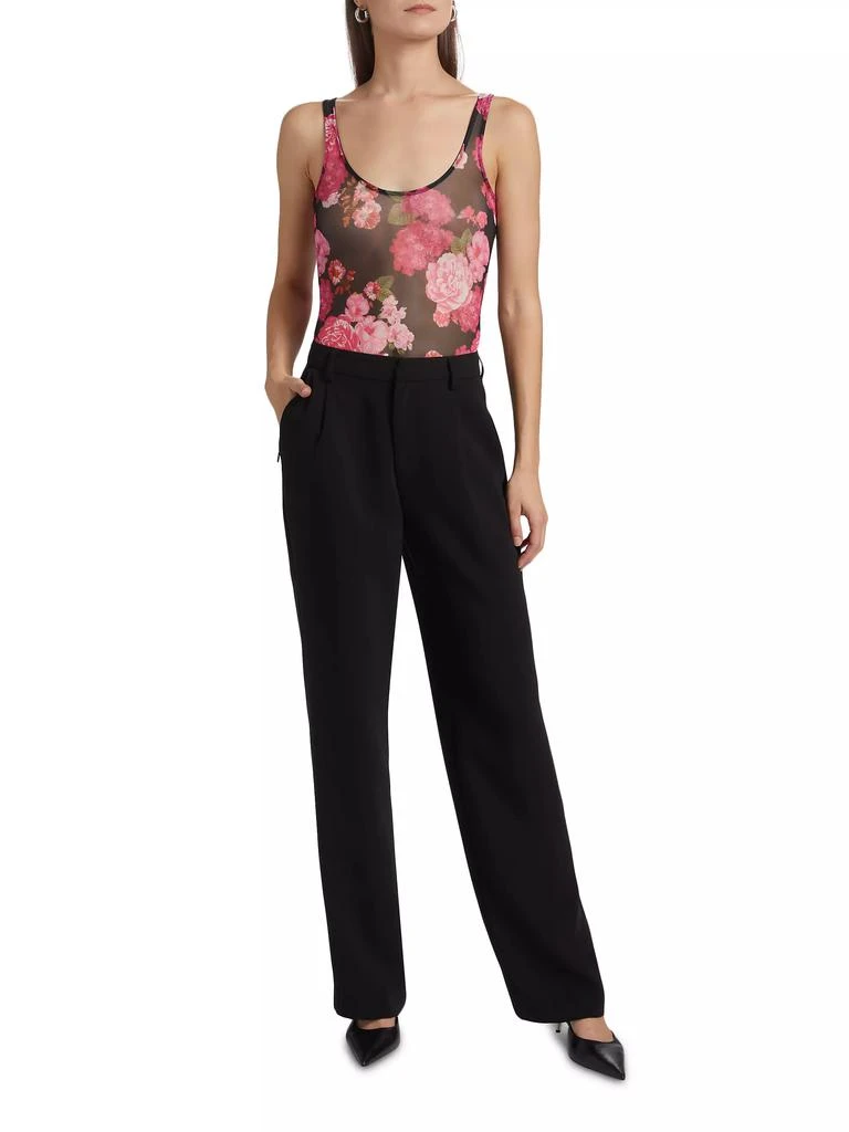 Generation Love Gigi Floral-Mesh Scoopneck Bodysuit 2