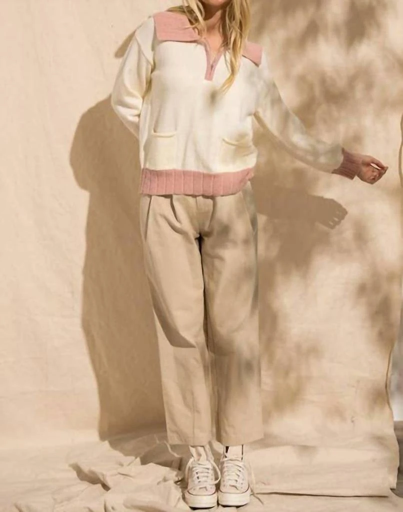 PAPERMOON Papermoon - Jessi Colorblock Zip Sweater 4