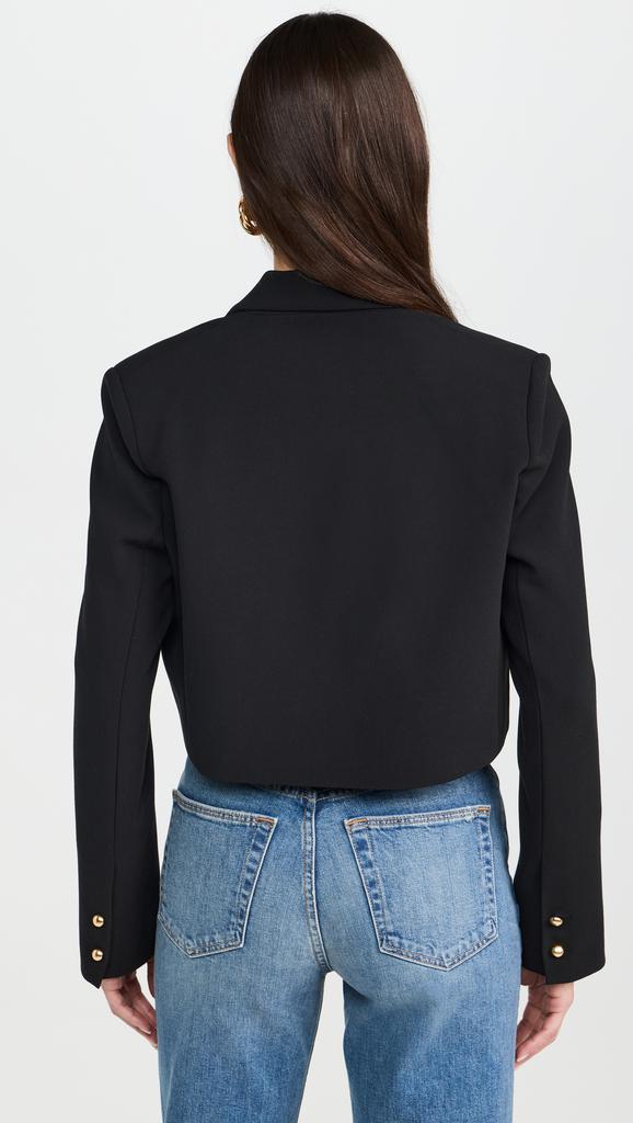 Black Halo Hugo Crop Blazer