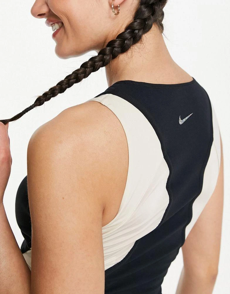 NIKE Nike Yoga Luxe Novelty cropped tank in blue 2