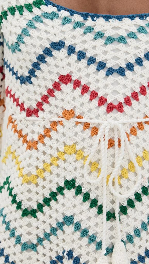 SAYLOR Siera Rainbow Crochet Mini Dress 5