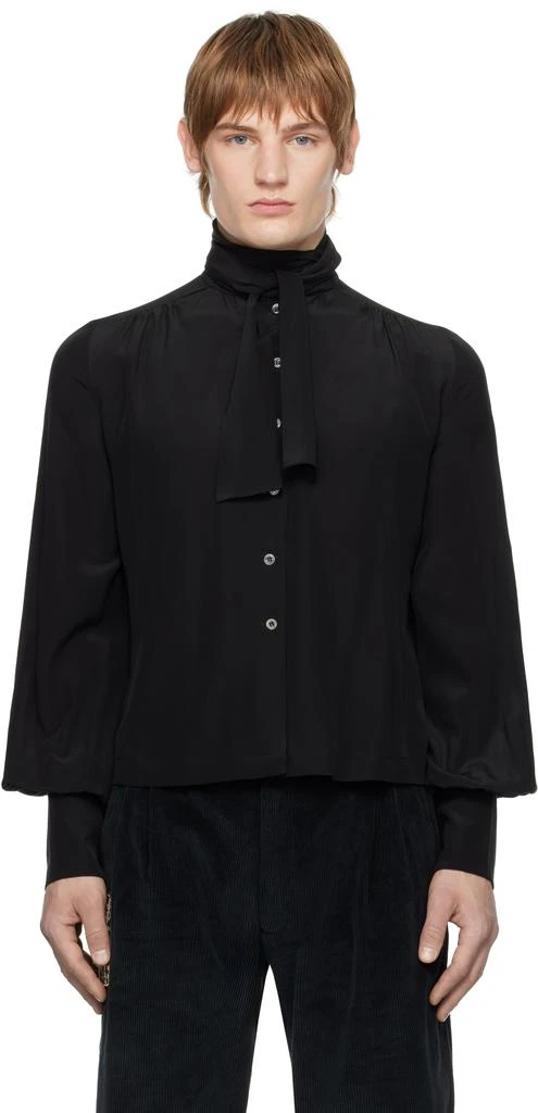 Enfants Riches Deprimes Black Pussy Bow Shirt 1