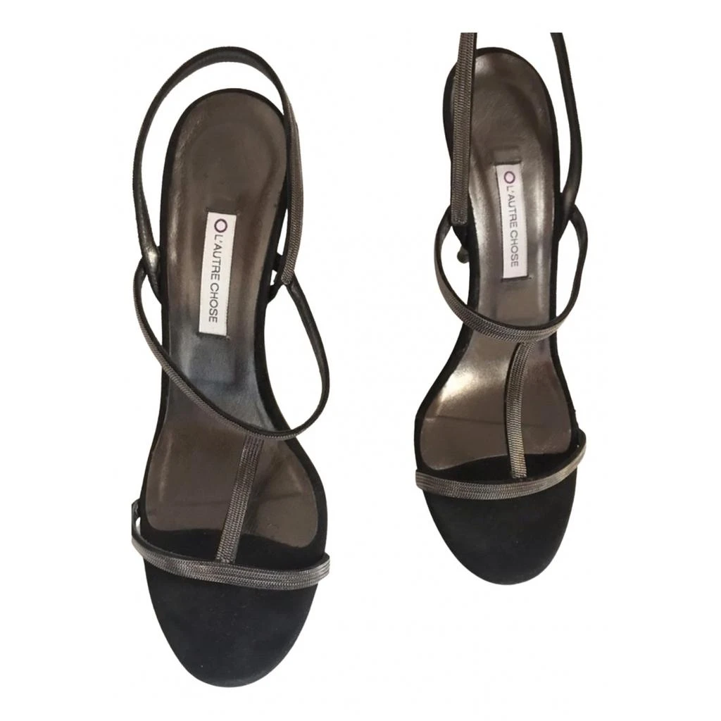 L'AUTRE CHOSE L'Autre Chose Leather sandals 1