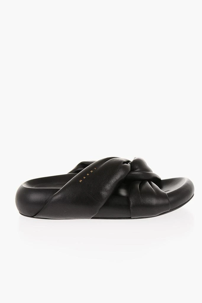 Marni Marni Padded Leather Sadals with Braided Band 3