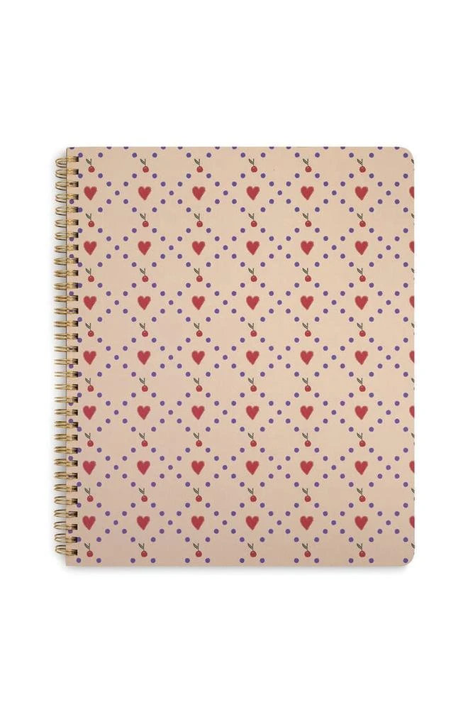 ban.do Cherry Hearts Rough Draft Large Notebook 1