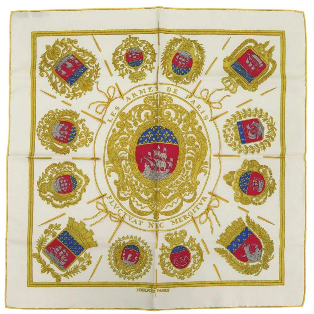 Hermes gold Color Silk Scarf (Pre-Owned)