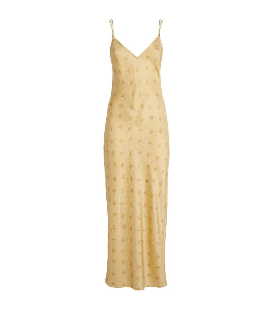 FRAME Silk V-Neck Slip Dress 1