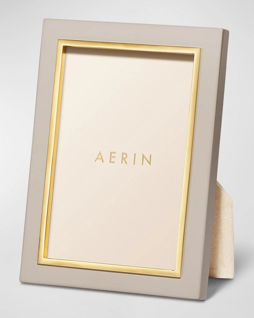 AERIN Varda Lacquer Photo Frame, French Blue - 4x6 1