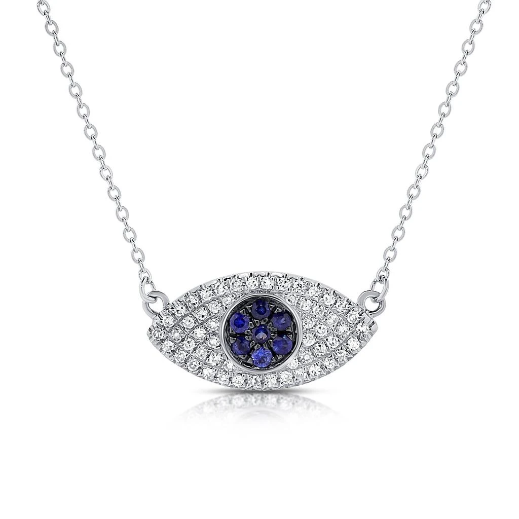 Sabrina Designs 14k Gold & Diamond Evil Eye Necklace 5
