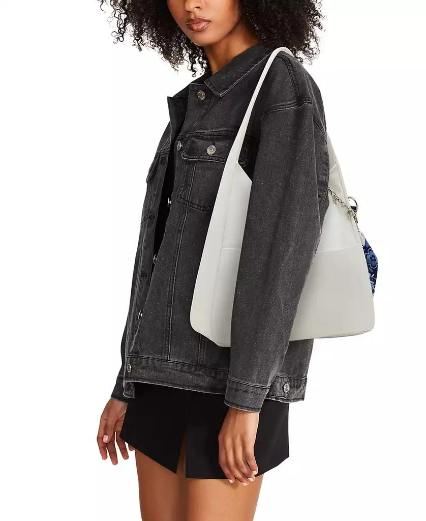 Madden Girl Medium Leather Hobo Bag 8