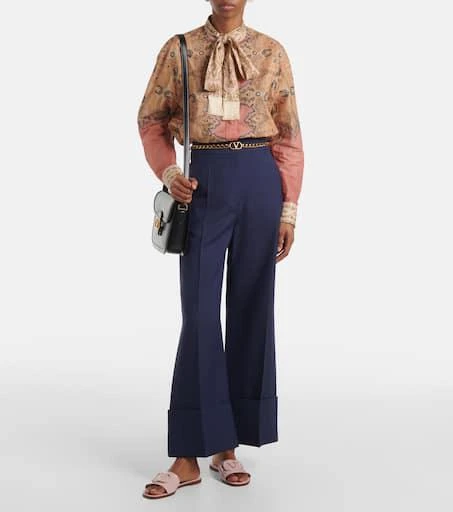 Valentino VLogo patent leather slides 3