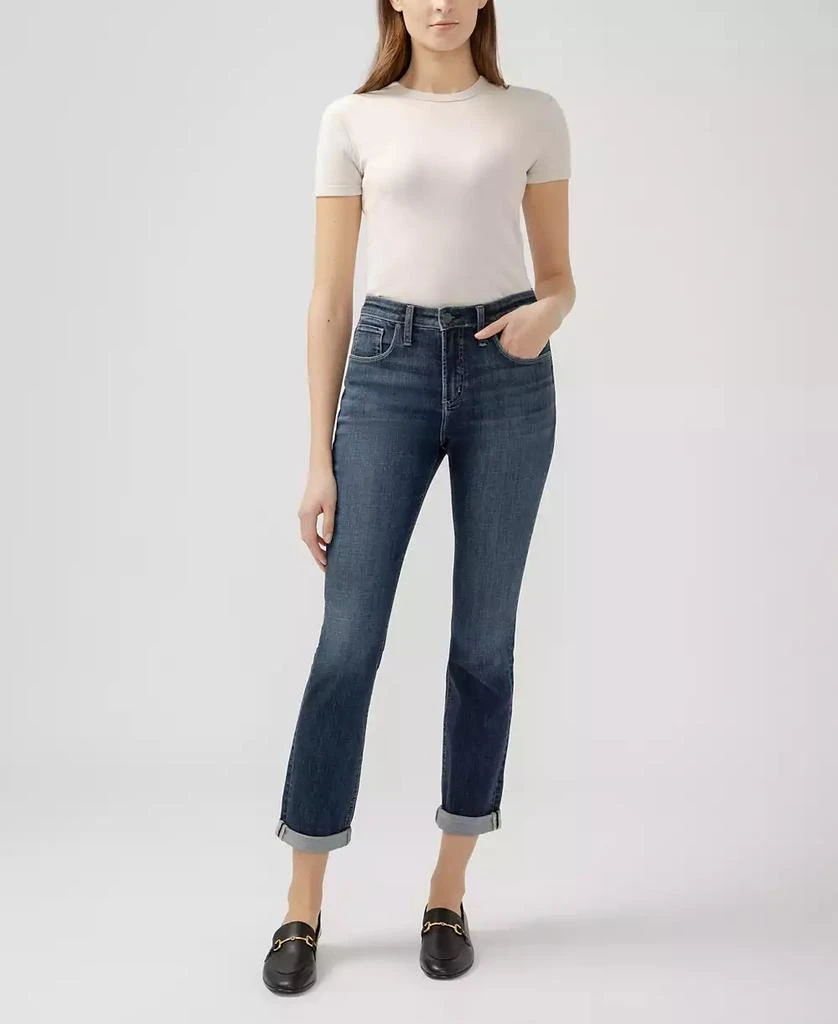 Silver Jeans Co. Women's Beau High Rise Slim Leg Luxe Stretch Jeans 3