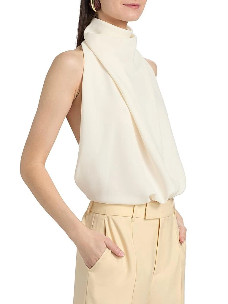 Ronny Kobo Bethe Draped Bodysuit 4