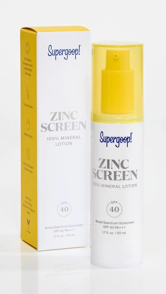 Supergoop Zincscreen 100% Mineral Lotion SPF 40 4