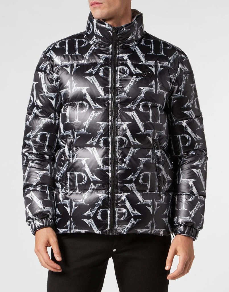 Philipp Plein Nylon Puffer Jacket Chrome 3