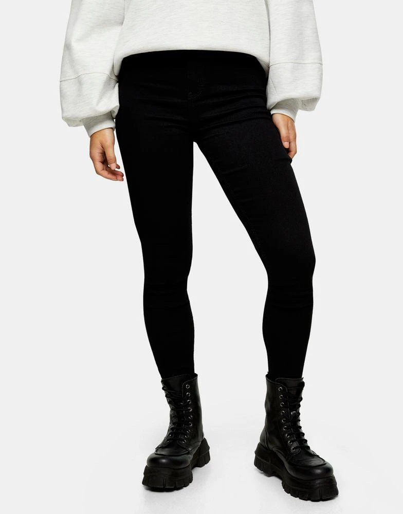 Topshop Topshop Petite Joni jean in black 1