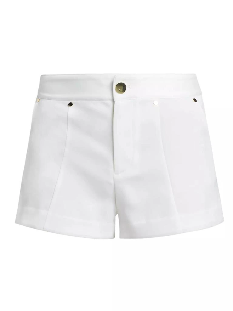 Alice + Olivia Tommie Satin-Back Crêpe Shorts 1