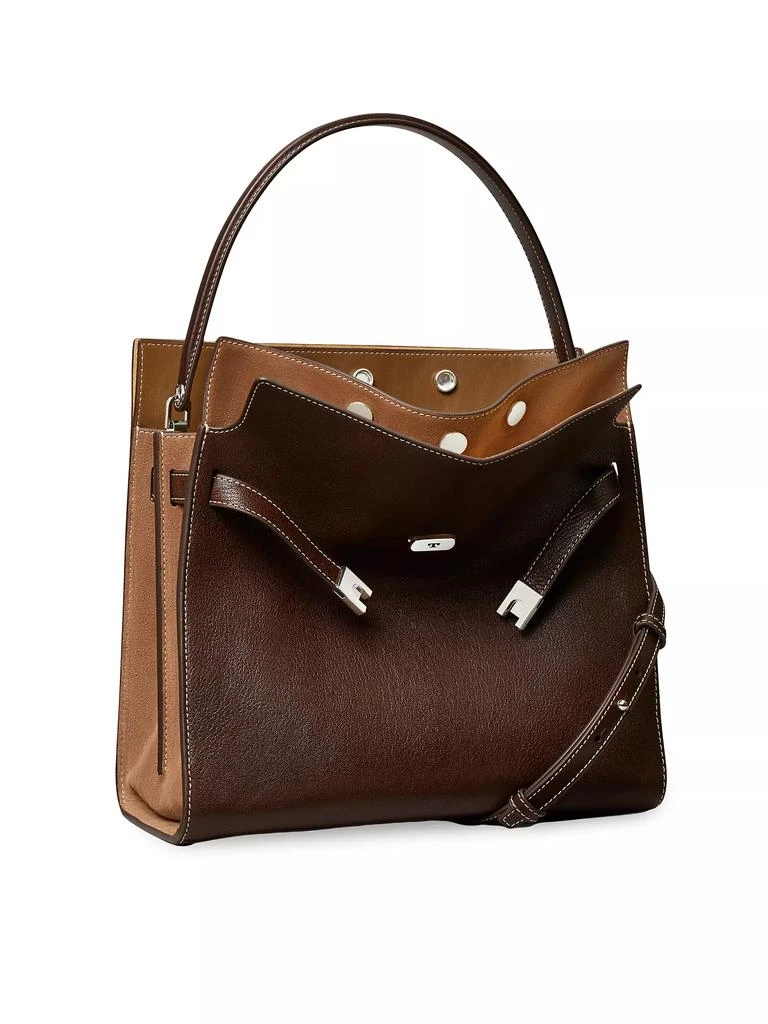Tory Burch Lee Radziwill Textured Leather Double Bag 3