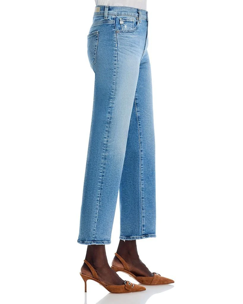 AG Mid Rise Cropped Straight Leg Jeans in Momento 4