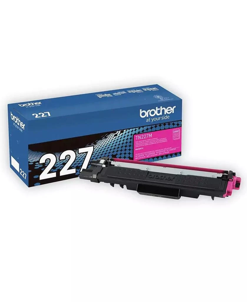 Brother TN227M High Yield Magenta Toner Cartridge, 2,300 Page Yield