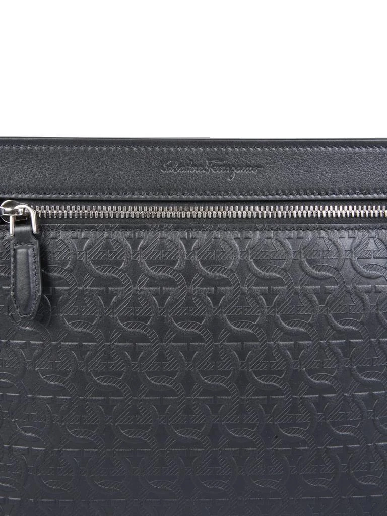 Salvatore Ferragamo Ferragamo Gancini Embossed Clutch Bag 4