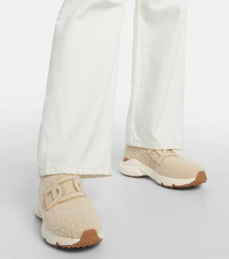 Tod's Faux shearling slip-on sneakers 4