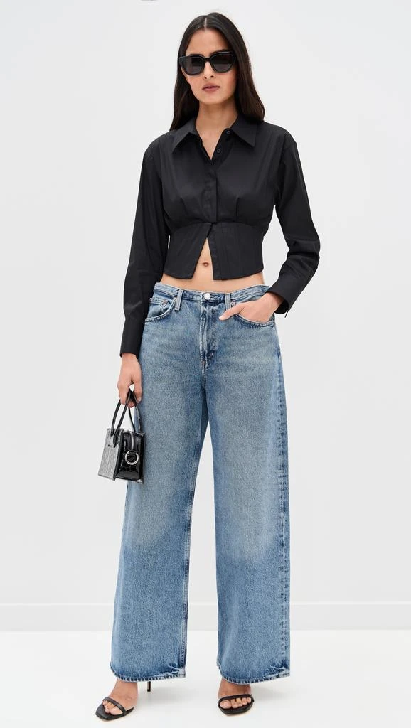 Alice + Olivia Edie Corset Button Down 4