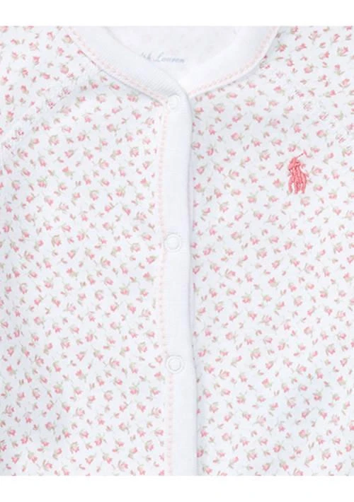 Ralph Lauren Lauren Childrenswear Baby Girls Floral Cotton Coverall 2