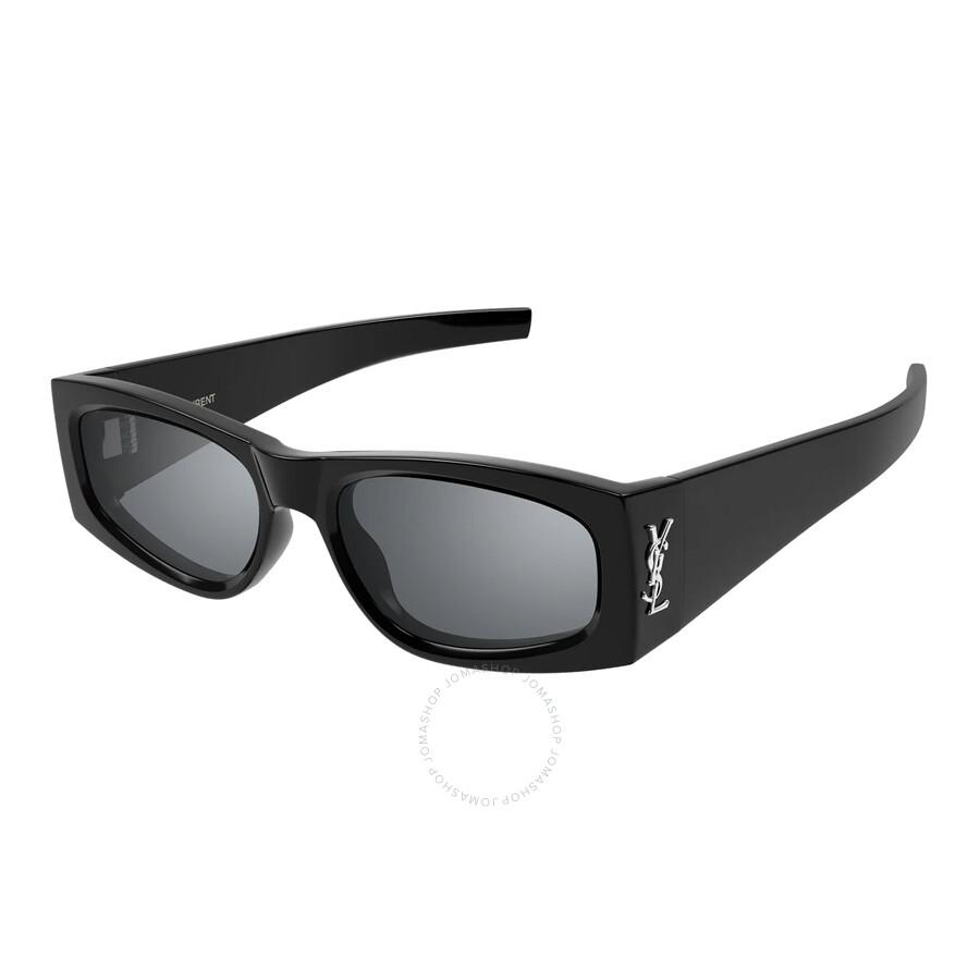Yves Saint Laurent Silver Rectangular Ladies Sunglasses SL M140/F 002 56